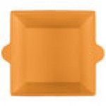 TableCraft CW1490X 6.5 Qt. Orange Cast Aluminum Square Condiment Bowl TableCraft CW1490X 6.5 Qt. Orange Cast Aluminum Square Condiment Bowl