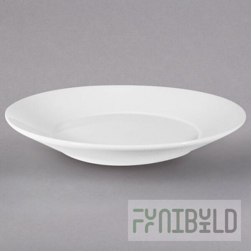 Homer Laughlin from Steelite International HL6926000 Unique Ameriwhite 48 oz. Bright White China Options Bowl - 12/Case