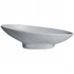 G.E.T. Enterprises BO204-MOD-G Bugambilia 1.4 Qt. Smooth MOD Finish Gray Granite Resin-Coated Aluminum Deep Large Oval Sphere