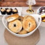 10 Strawberry Street WTR-13CUTOUTBWL Whittier 2 Qt. White Porcelain Curve Bowl with Cut Outs - 4/Case
