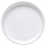 Elite Global Solutions KD503L Viva 5 oz. White Round Bowl with Black Trim - 6/Case