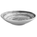 Elite Global Solutions D7134R Van Gogh Black 18 oz. Round Melamine Bowl - 6/Case