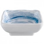 Elite Global Solutions D7134R Van Gogh Black 18 oz. Round Melamine Bowl - 6/Case