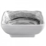 Elite Global Solutions D7134R Van Gogh Black 18 oz. Round Melamine Bowl - 6/Case