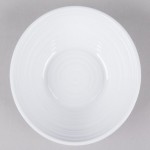 Elite Global Solutions DS725-W Swirl 23 oz. White Oblong Melamine Bowl - 6/Case