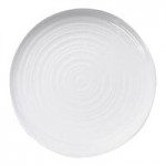 Elite Global Solutions DS725-W Swirl 23 oz. White Oblong Melamine Bowl - 6/Case