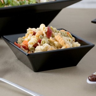 GET ML-279-BK 23 oz. Black Siciliano Square Bowl - 12/Case