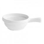 Acopa Foundations 13 oz. White Narrow Rim Melamine Grapefruit Bowl - 12/Case