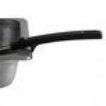 Vollrath 61170 4 oz. Black Perforated Round Stainless Steel Spoodle® Portion Spoon with Grip 'N Serve® Handle
