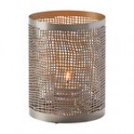 Hollowick 6317 Chantilly Black and Copper Perforated Metal Lamp Hollowick 6317 Chantilly Black and Copper Perforated Metal Lamp