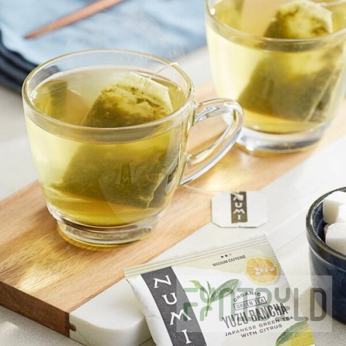 Numi Organic Yuzu Bancha Tea Bags - 96/Case