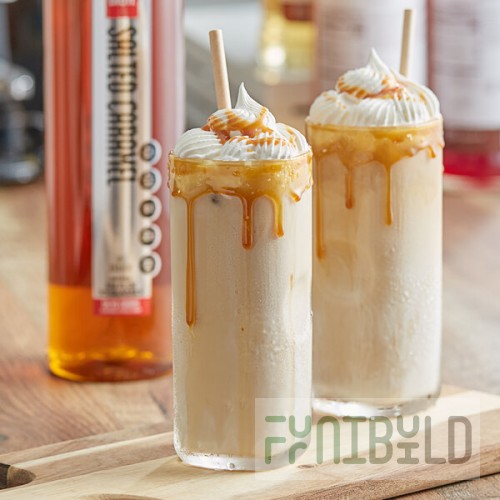 SHOTT Salted Caramel Concentrated Flavoring Syrup 1 Liter - 6/Case