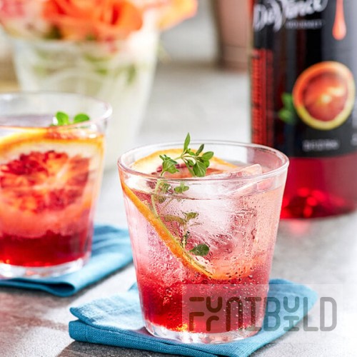 DaVinci Gourmet Classic Blood Orange Flavoring Syrup 750 mL - 4/Case