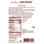 Monin Premium Strawberry Flavoring / Fruit Syrup 1 Liter - 4/Case Monin Premium Strawberry Flavoring / Fruit Syrup 1 Liter - 4/Case
