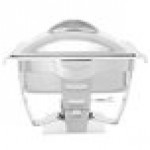 Vollrath 49529 4.1 Qt. Maximillian Rectangular Chafer Half Size with Stainless Steel Accents