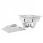 Vollrath 49529 4.1 Qt. Maximillian Rectangular Chafer Half Size with Stainless Steel Accents