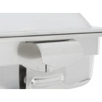 Vollrath 49529 4.1 Qt. Maximillian Rectangular Chafer Half Size with Stainless Steel Accents