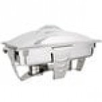 Vollrath 49529 4.1 Qt. Maximillian Rectangular Chafer Half Size with Stainless Steel Accents