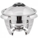 Vollrath 49529 4.1 Qt. Maximillian Rectangular Chafer Half Size with Stainless Steel Accents