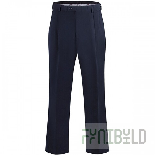 National Patrol by Henry Segal Men's Navy Pleated Front Suit Pants - 28