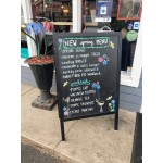 Choice A-Frame Chalkboard Sidewalk Sign - Black Wood - 25 Choice A-Frame Chalkboard Sidewalk Sign - Black Wood - 25