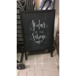 Choice A-Frame Chalkboard Sidewalk Sign - Black Wood - 25 Choice A-Frame Chalkboard Sidewalk Sign - Black Wood - 25