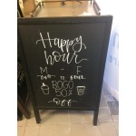 Choice A-Frame Chalkboard Sidewalk Sign - Black Wood - 25 Choice A-Frame Chalkboard Sidewalk Sign - Black Wood - 25