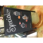 Choice A-Frame Chalkboard Sidewalk Sign - Black Wood - 25 Choice A-Frame Chalkboard Sidewalk Sign - Black Wood - 25