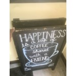 Choice A-Frame Chalkboard Sidewalk Sign - Black Wood - 25 Choice A-Frame Chalkboard Sidewalk Sign - Black Wood - 25