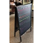 Choice A-Frame Chalkboard Sidewalk Sign - Black Wood - 25 Choice A-Frame Chalkboard Sidewalk Sign - Black Wood - 25