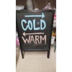 Choice A-Frame Chalkboard Sidewalk Sign - Black Wood - 25 Choice A-Frame Chalkboard Sidewalk Sign - Black Wood - 25