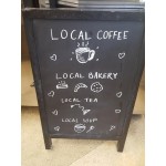 Choice A-Frame Chalkboard Sidewalk Sign - Black Wood - 25 Choice A-Frame Chalkboard Sidewalk Sign - Black Wood - 25