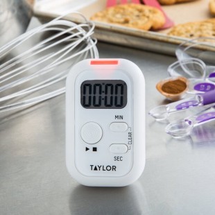 Taylor 5879 Digital 100 Minute Kitchen Timer with Flashing Light and Vibration Taylor 5879 Digital 100 Minute Kitchen Timer with Flashing Light and Vibration