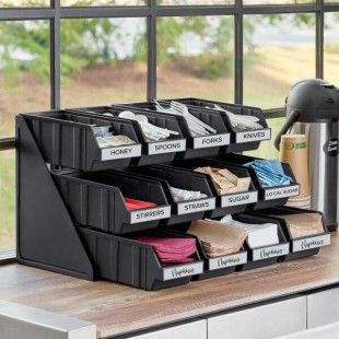 Choice Black 3-Tier Self-Serve Organizer Set with 12 Bins and 2 Label Sheets Choice Black 3-Tier Self-Serve Organizer Set with 12 Bins and 2 Label Sheets