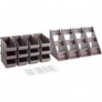 Choice Black 3-Tier Self-Serve Organizer Set with 12 Bins and 2 Label Sheets Choice Black 3-Tier Self-Serve Organizer Set with 12 Bins and 2 Label Sheets
