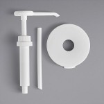 Choice Condiment Pump Kit with 0.5 oz. Pump and 110 mm Snap-On Adapter Lid