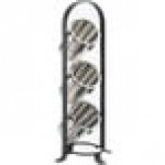 Cal-Mil 1583-13 Soho Black 3-Cylinder Vertical Flatware / Condiment Display