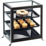 Cal-Mil 1583-13 Soho Black 3-Cylinder Vertical Flatware / Condiment Display