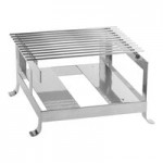 Cal-Mil 1583-13 Soho Black 3-Cylinder Vertical Flatware / Condiment Display