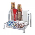 Cal-Mil 1583-13 Soho Black 3-Cylinder Vertical Flatware / Condiment Display