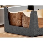 Choice Black Countertop Paper Food Tray Organizer