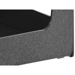 Choice Black Countertop Paper Food Tray Organizer
