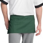 Uncommon Chef 3067 Brown Customizable Waist Apron with 3 Pockets - 11 Uncommon Chef 3067 Brown Customizable Waist Apron with 3 Pockets - 11