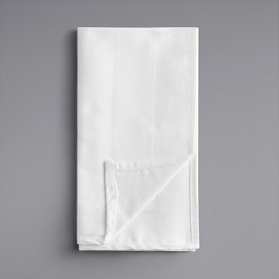 Oxford White 100% Spun Polyester Satin Band Cloth Napkins, 20 Oxford White 100% Spun Polyester Satin Band Cloth Napkins, 20