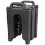 Cambro 100LCD110 Camtainer® 1.5 Gallon Black Insulated Beverage Dispenser