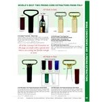 Franmara 2126 Ahh Super! Brass-Plated Two-Prong Customizable Cork Extractor with Black Sheath