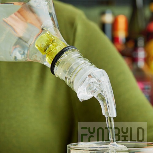 Choice 1.5 oz. 3-Ball Measured Liquor Pourer with No Collar - 12/Pack