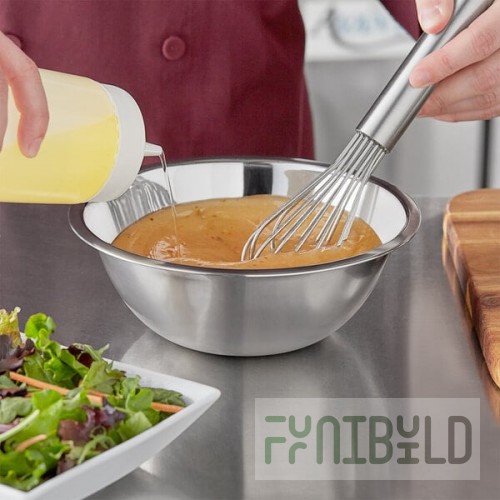 Choice 1.5 Qt. Standard Stainless Steel Mixing Bowl
