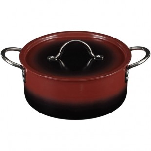 Bon Chef Country French X 4.3 Qt. Ombre Merlot Sauce Pot with Cover 73302-OM-M Bon Chef Country French X 4.3 Qt. Ombre Merlot Sauce Pot with Cover 73302-OM-M