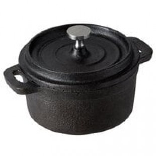 Libbey CIS-25 9 oz. Mini Cast Iron Pot with Cover - 12/Case Libbey CIS-25 9 oz. Mini Cast Iron Pot with Cover - 12/Case